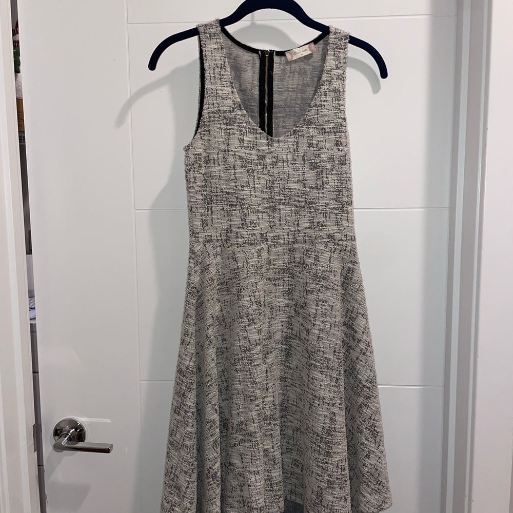 Altar'd State V-Neck Dress in Heather Gray/Black